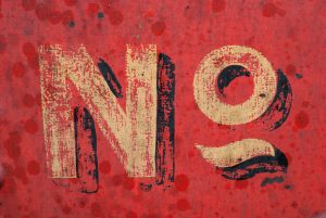 Text image: NO